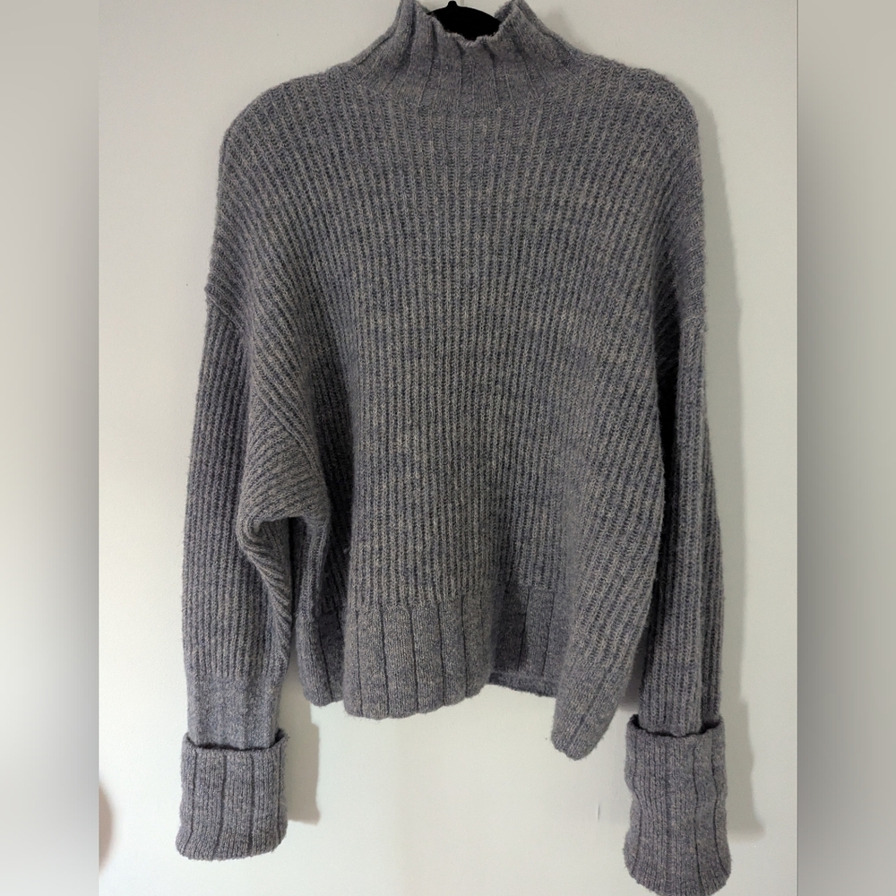 & Other Stories Mohair Wool Blend Gray Sweater Size XSmall